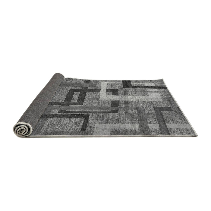 Sideview of Oriental Gray Modern Rug, abs4201gry
