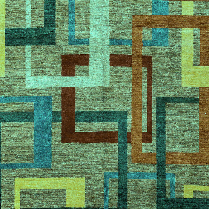 Oriental Turquoise Modern Rug, abs4201turq