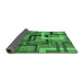 Sideview of Oriental Emerald Green Modern Rug, abs4201emgrn