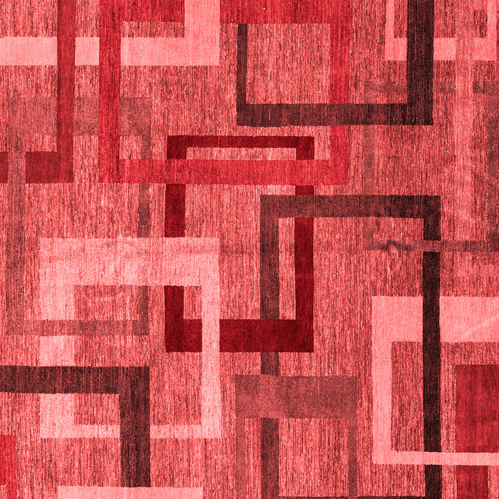 Machine Washable Oriental Red Modern Rug, wshabs4201red
