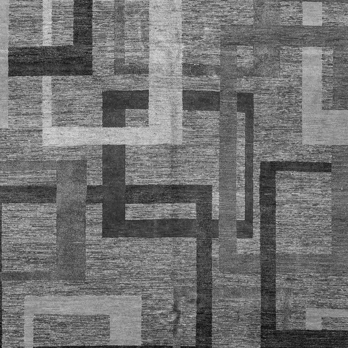 Machine Washable Oriental Gray Modern Rug, wshabs4201gry
