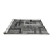 Sideview of Machine Washable Oriental Gray Modern Rug, wshabs4201gry