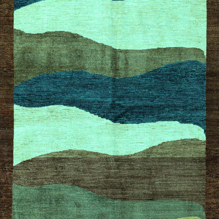 Oriental Turquoise Modern Rug, abs4202turq