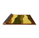 Sideview of Oriental Yellow Modern Rug, abs4202yw