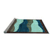 Sideview of Machine Washable Oriental Light Blue Modern Rug, wshabs4202lblu