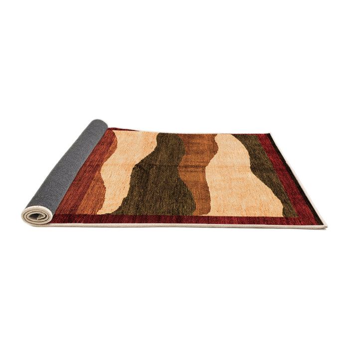 Sideview of Oriental Orange Modern Rug, abs4202org