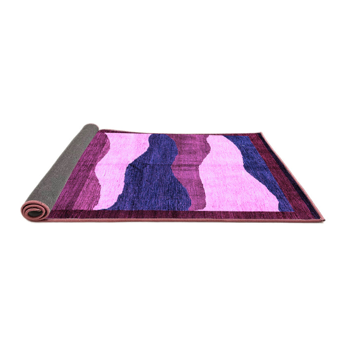 Sideview of Oriental Purple Modern Rug, abs4202pur