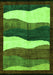 Oriental Green Modern Rug, abs4202grn