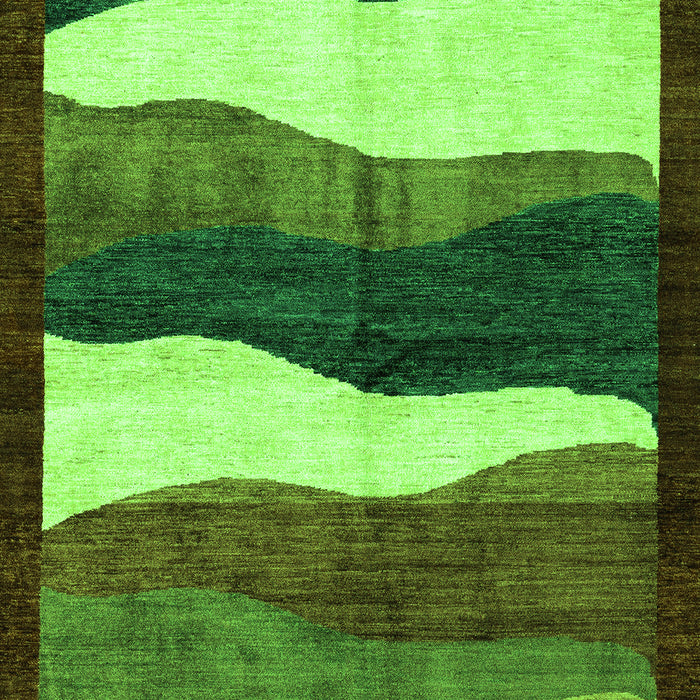 Oriental Green Modern Rug, abs4202grn