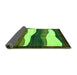 Sideview of Oriental Green Modern Rug, abs4202grn