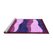 Sideview of Machine Washable Oriental Purple Modern Area Rugs, wshabs4202pur