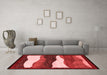 Modern Red Washable Rugs