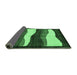 Sideview of Oriental Emerald Green Modern Rug, abs4202emgrn