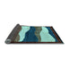 Sideview of Oriental Light Blue Modern Rug, abs4202lblu