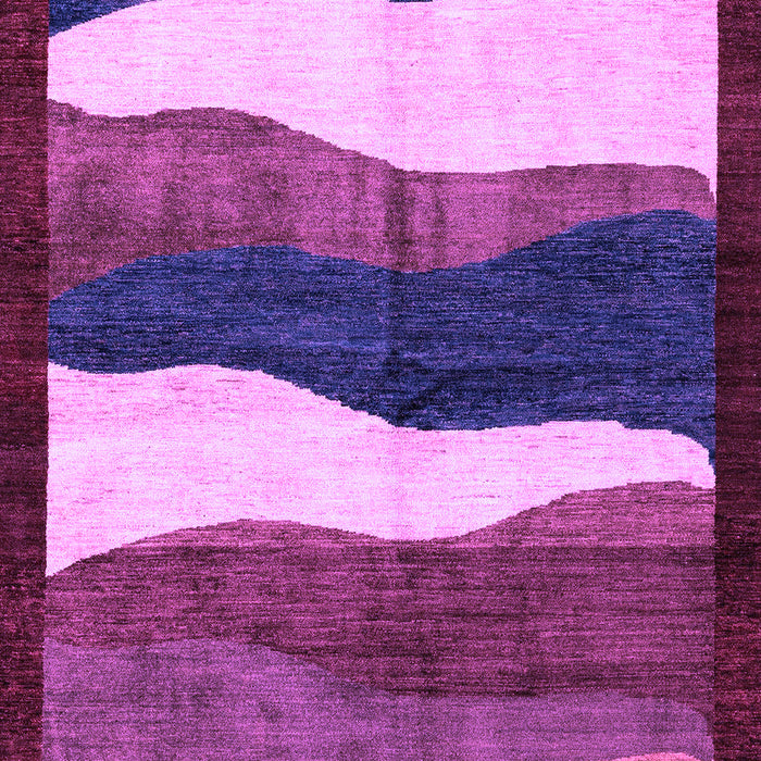 Machine Washable Oriental Purple Modern Area Rugs, wshabs4202pur