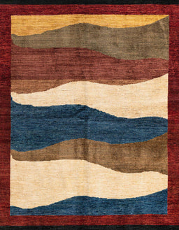 Abstract Red Oriental Rug, abs4202