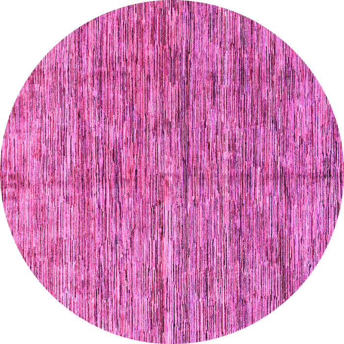 Round Oriental Pink Modern Rug, abs4203pnk