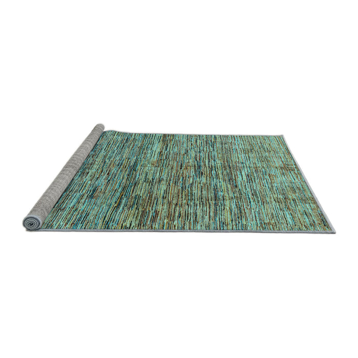 Sideview of Machine Washable Oriental Light Blue Modern Rug, wshabs4203lblu