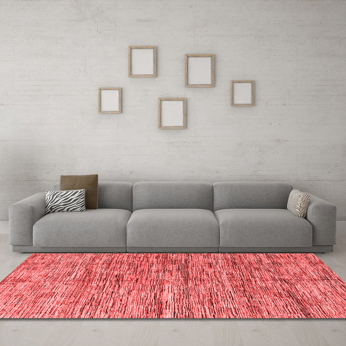 Modern Red Washable Rugs