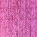 Square Machine Washable Oriental Pink Modern Rug, wshabs4203pnk