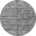 Round Oriental Gray Modern Rug, abs4203gry