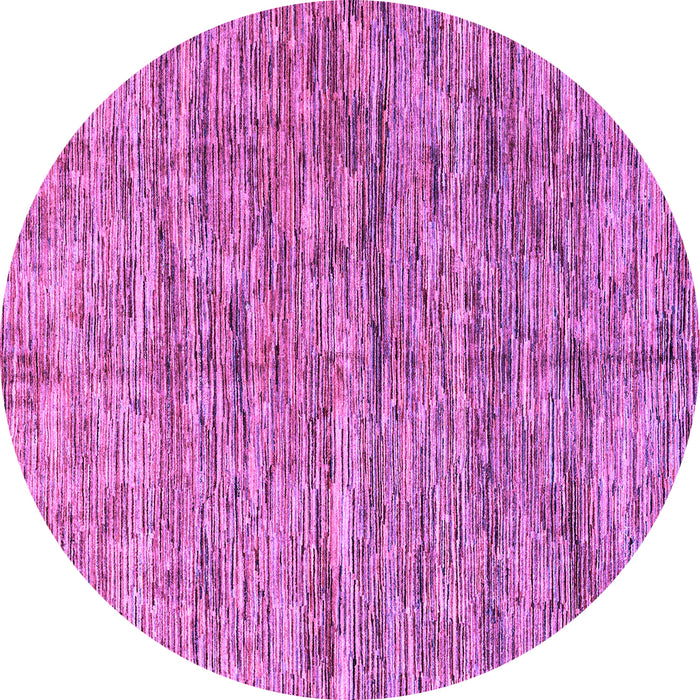 Round Machine Washable Oriental Purple Modern Area Rugs, wshabs4203pur