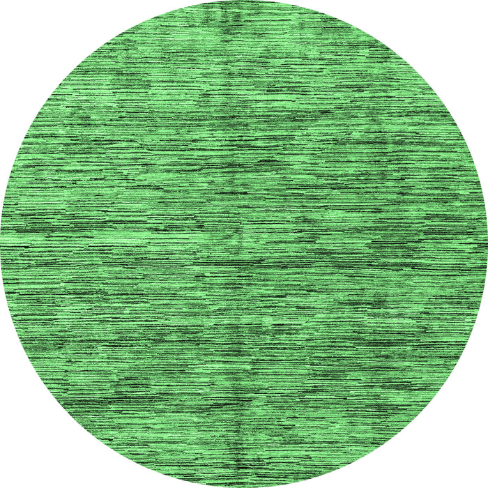 Round Oriental Emerald Green Modern Rug, abs4203emgrn