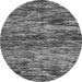 Round Oriental Gray Modern Rug, abs4204gry