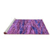 Sideview of Machine Washable Oriental Purple Modern Area Rugs, wshabs4204pur