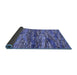 Sideview of Oriental Blue Modern Rug, abs4204blu