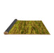 Sideview of Oriental Yellow Modern Rug, abs4204yw