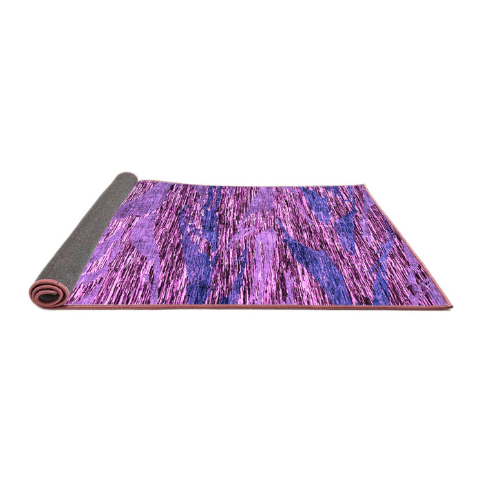 Sideview of Oriental Purple Modern Rug, abs4204pur