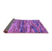 Sideview of Oriental Purple Modern Rug, abs4204pur