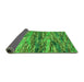 Sideview of Oriental Green Modern Rug, abs4204grn