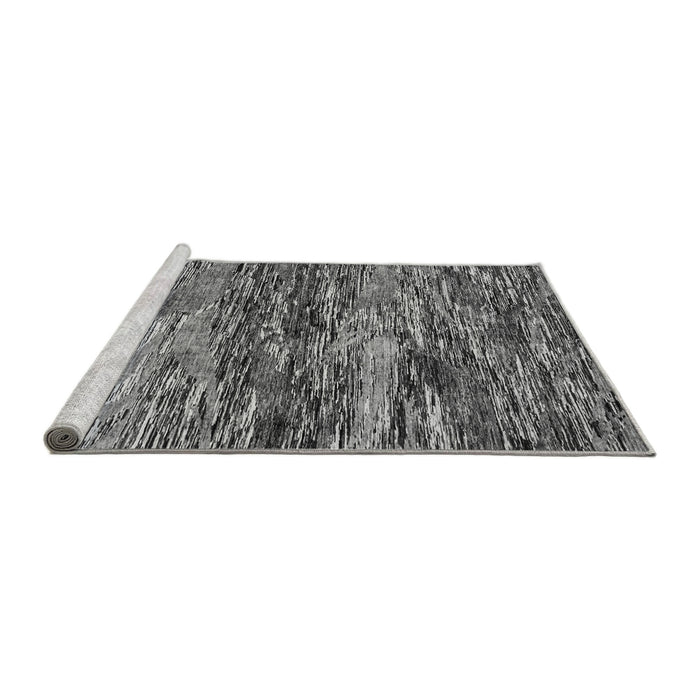 Sideview of Machine Washable Oriental Gray Modern Rug, wshabs4204gry