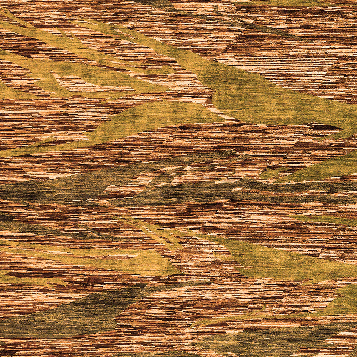 Machine Washable Oriental Orange Modern Area Rugs, wshabs4204org