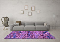 Machine Washable Oriental Purple Modern Rug, wshabs4204pur