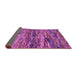 Sideview of Oriental Pink Modern Rug, abs4204pnk