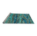 Sideview of Machine Washable Oriental Light Blue Modern Rug, wshabs4204lblu