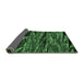 Sideview of Oriental Emerald Green Modern Rug, abs4205emgrn