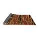 Sideview of Oriental Orange Modern Rug, abs4205org