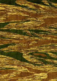 Oriental Yellow Modern Rug, abs4205yw