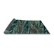 Sideview of Oriental Light Blue Modern Rug, abs4205lblu