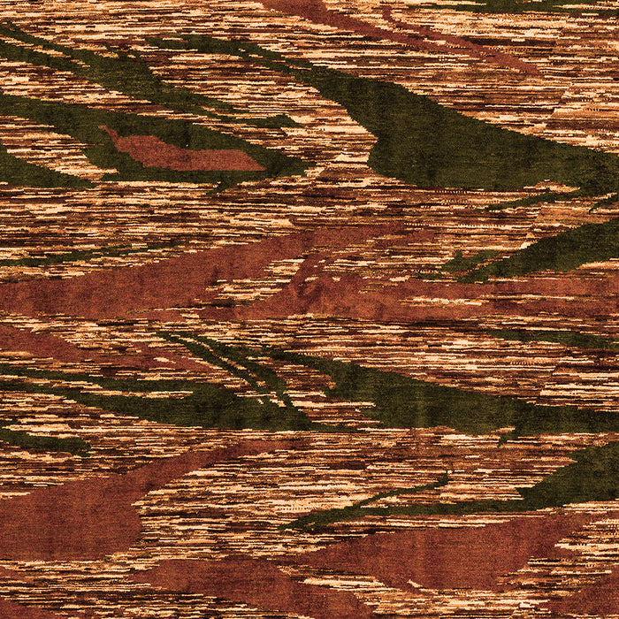 Machine Washable Oriental Orange Modern Area Rugs, wshabs4205org