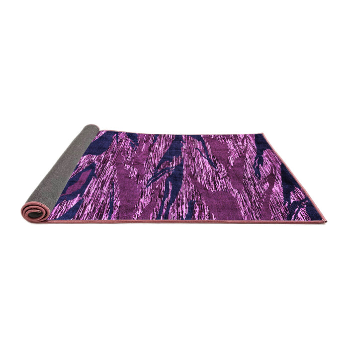 Sideview of Oriental Purple Modern Rug, abs4205pur
