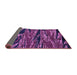 Sideview of Oriental Purple Modern Rug, abs4205pur