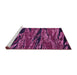 Sideview of Machine Washable Oriental Pink Modern Rug, wshabs4205pnk