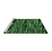 Sideview of Machine Washable Oriental Emerald Green Modern Area Rugs, wshabs4205emgrn