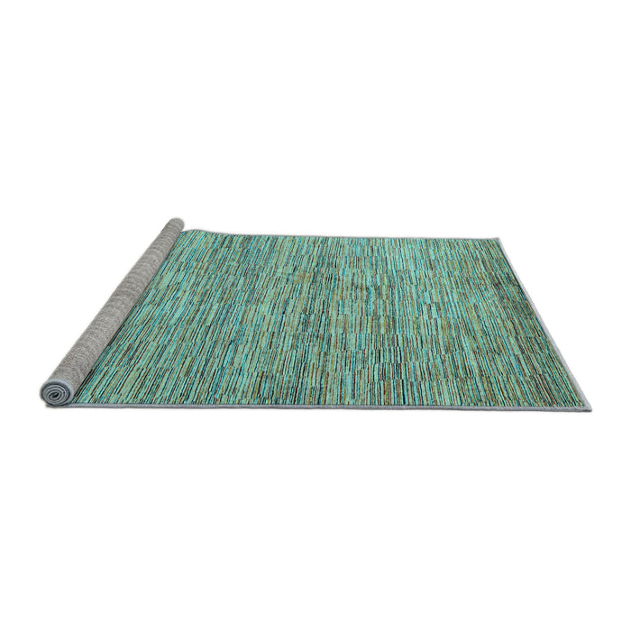 Sideview of Machine Washable Oriental Light Blue Modern Rug, wshabs4206lblu