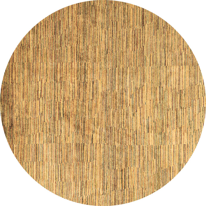Round Machine Washable Oriental Brown Modern Rug, wshabs4206brn